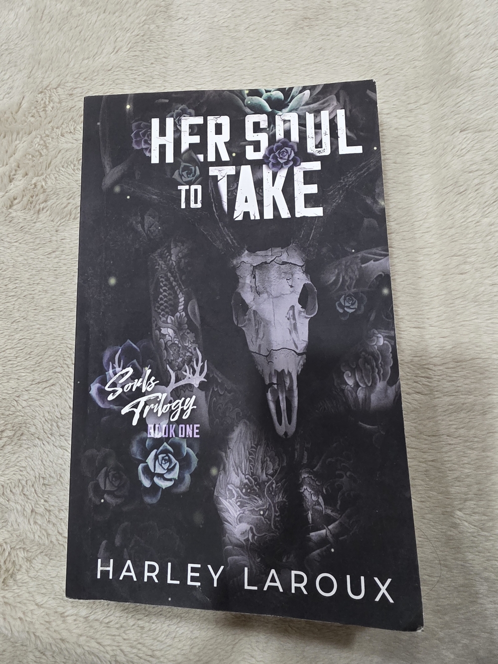 Harley Laroux Her Soul to Take - Black Book Cover
